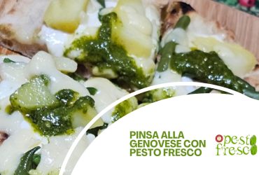 Pinsa romana alla genovese con Pesto Fresco di Loano